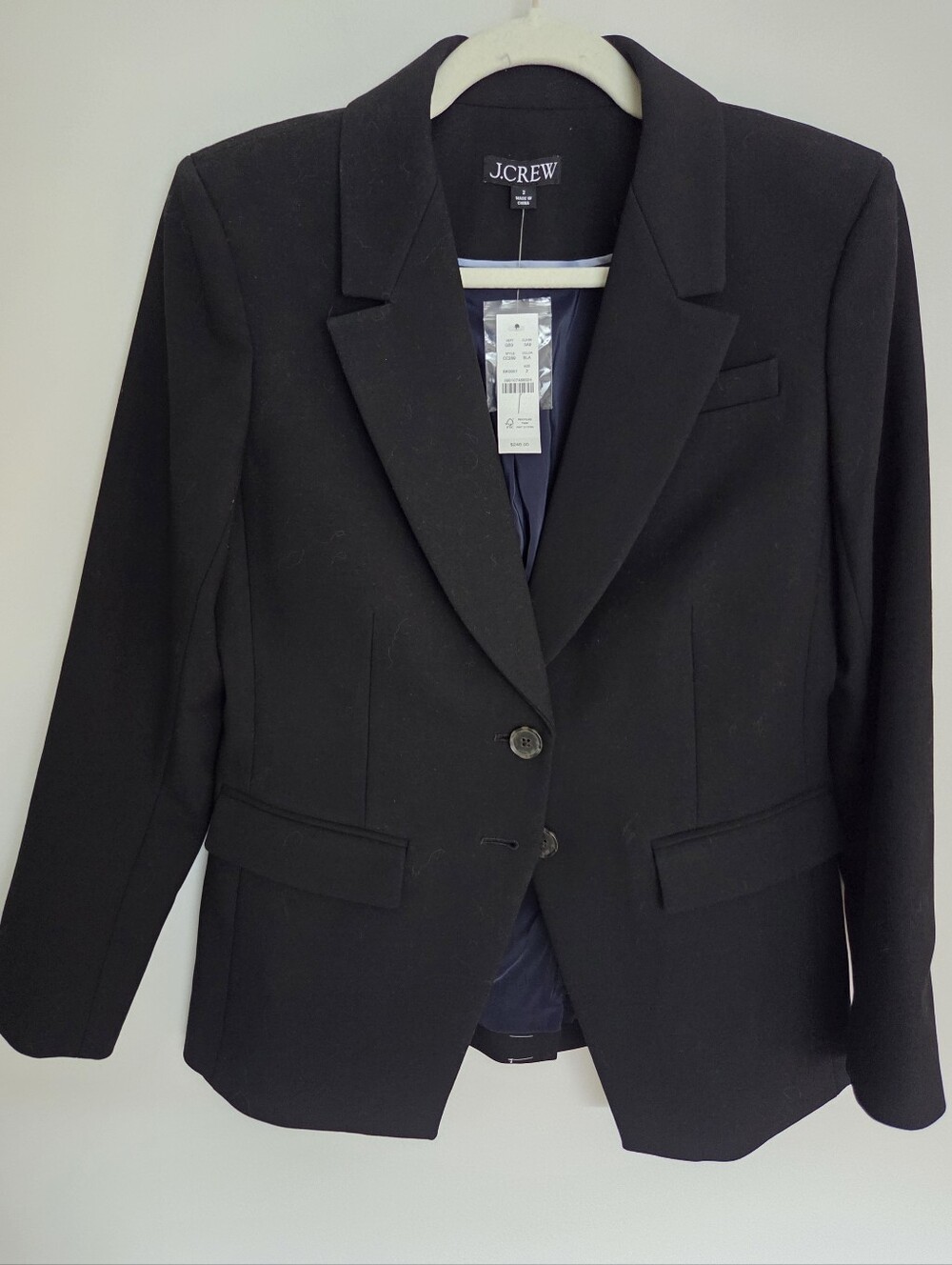 J. Crew Madelyn 4-way Stretch Blazer Sz 2 NWT Black - Picture 5 of 15